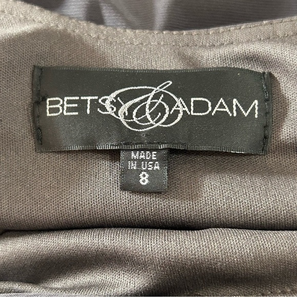Betsy & Adam Dress Metallic Shoulder Strap 'Made In The USA' Black Size 8 - Picture 4 of 7